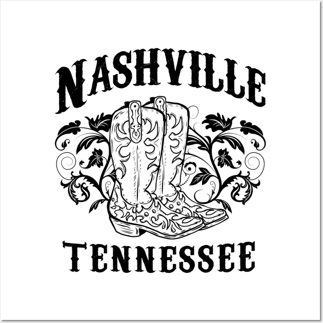 Nashville Tennessee Country Music Wall Art by AnnetteNortonDesign